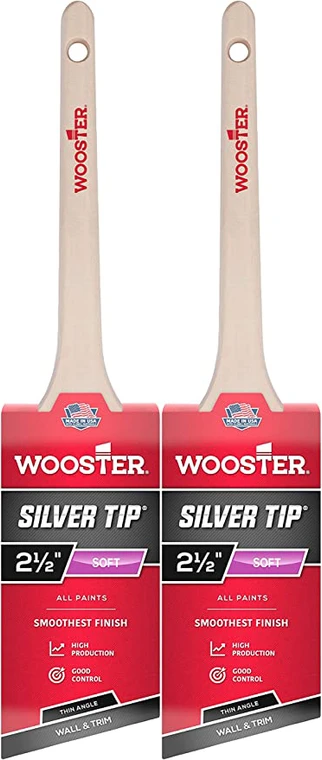 Wooster Silver Tip 2-Pack Brush Set