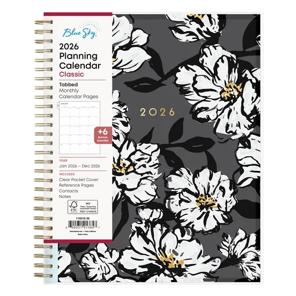 Blue Sky 2026 Monthly Planner