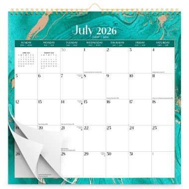 BrownTrout 2026 Monthly Desk Calendar