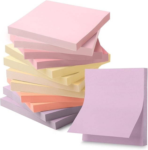 Mr. Pen Sticky Notes, 12-Pack