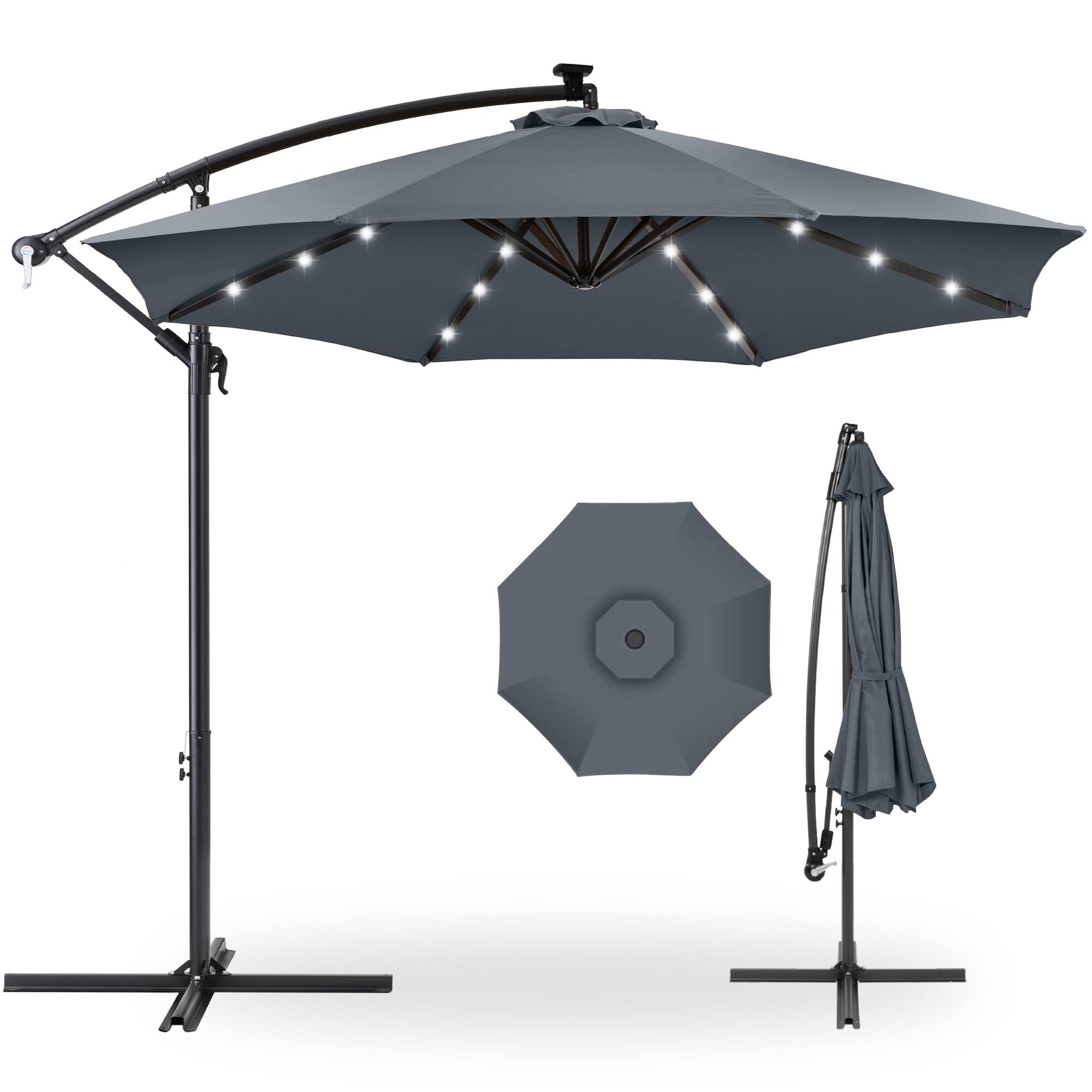 Best Choice Products 10-Ft Solar Umbrella