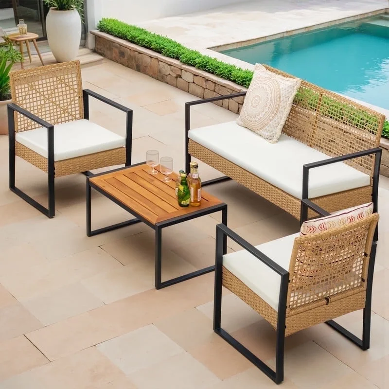 Devoko 4-Piece Patio Conversation Set