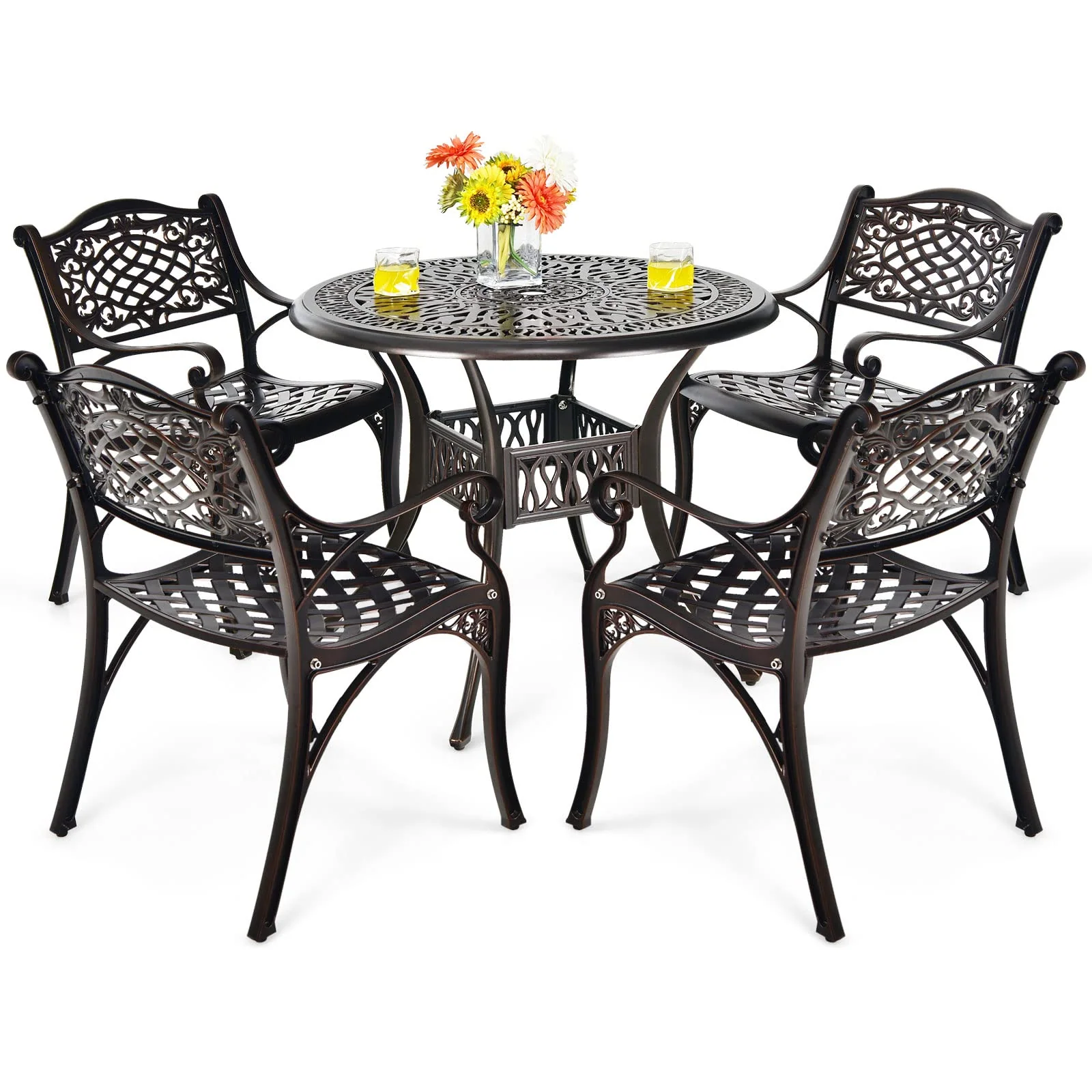 Giantex 5-Piece Patio Dining Set