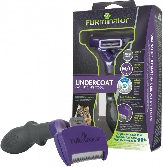 FURminator Undercoat deShedding Tool for Large Cats