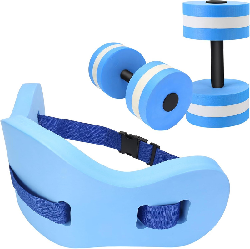 WaterGym Water Aerobics Exercise Belt and Dumbbells Set