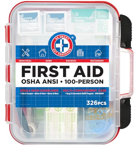 Be Smart Get Prepared 326-Piece First Aid Kit