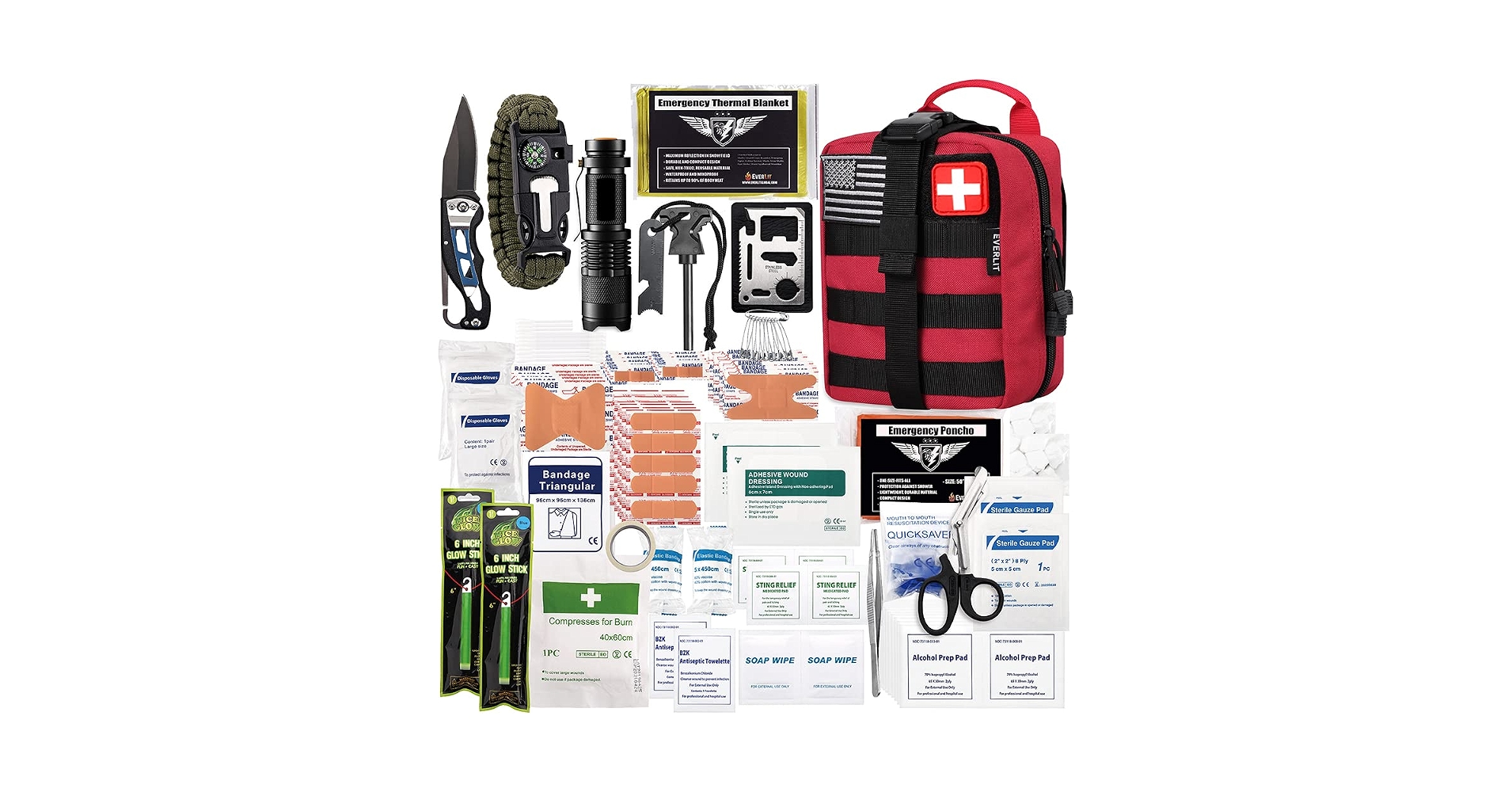 Everlit 250-Piece Survival First Aid Kit