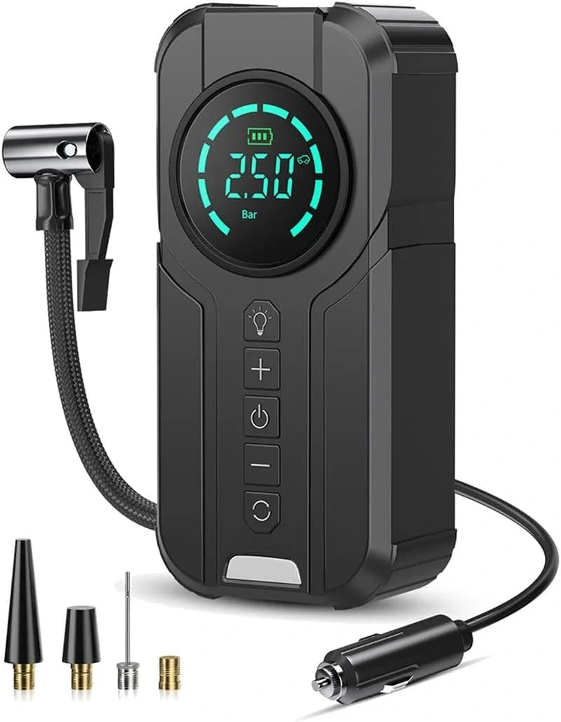 12V Tire Inflator with Digital Gauge