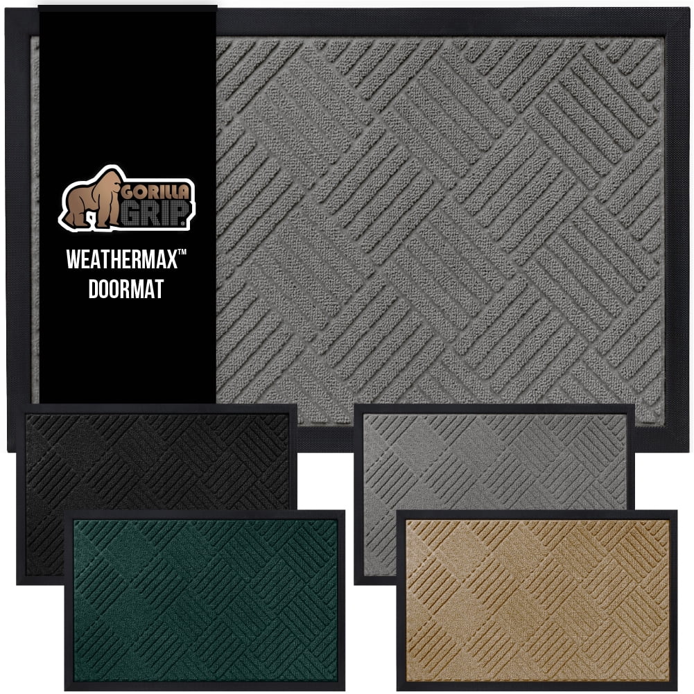 Gorilla Grip Doormat, 35x23, Waterproof
