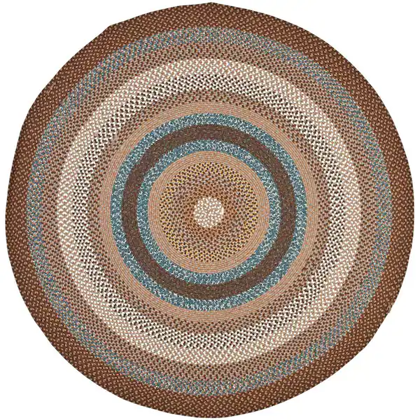 Home Weavers Round Braided Rug, 4 ft