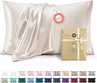 Bedsure Satin Pillowcase Set, 2-Pack