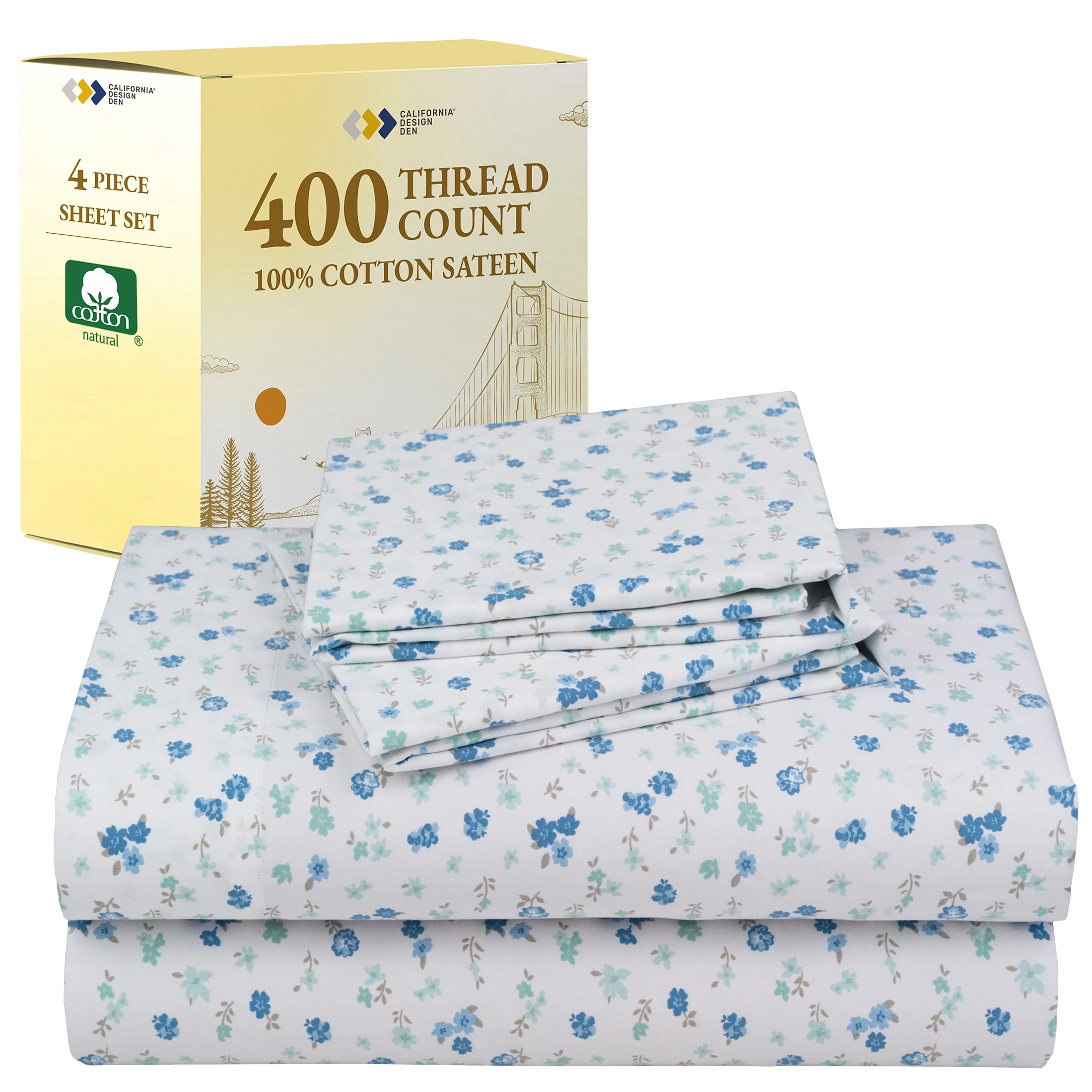 California Design Den 400 Thread Count Sheet Set