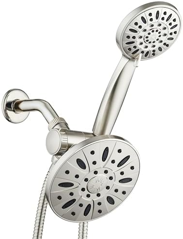 AquaDance 6" Brushed Nickel 3-Way Rainfall Combo