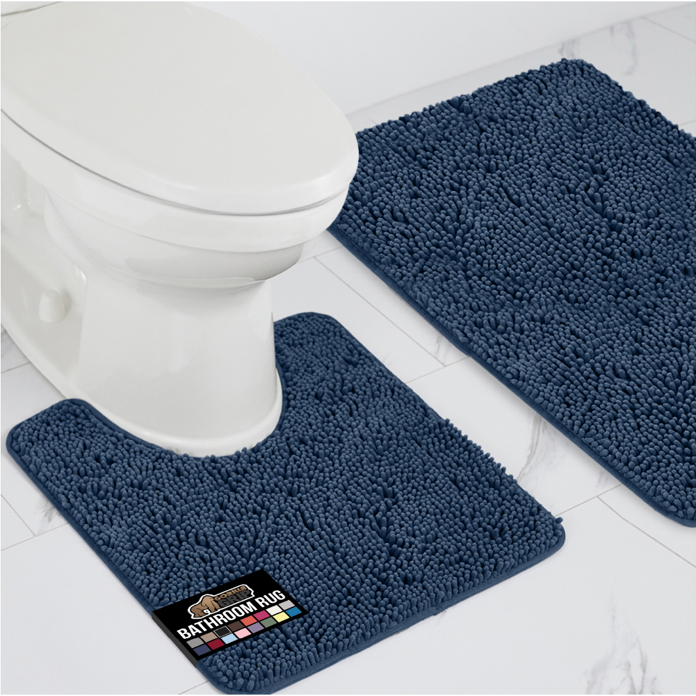 Gorilla Grip Bath Rug Set, 2-Piece