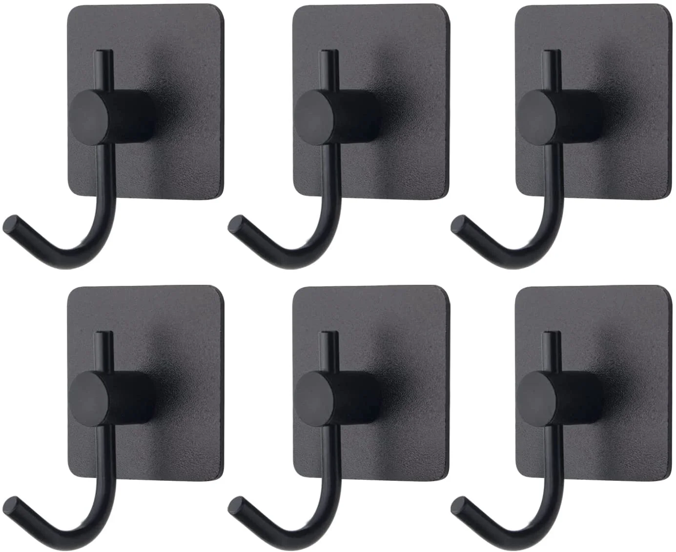 HASKO Self-Adhesive Shower Hooks, 6-Pack