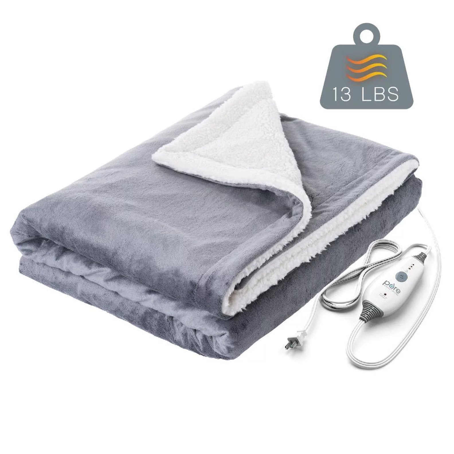 Heated Weighted Blanket 13 lbs (10 heat levels)