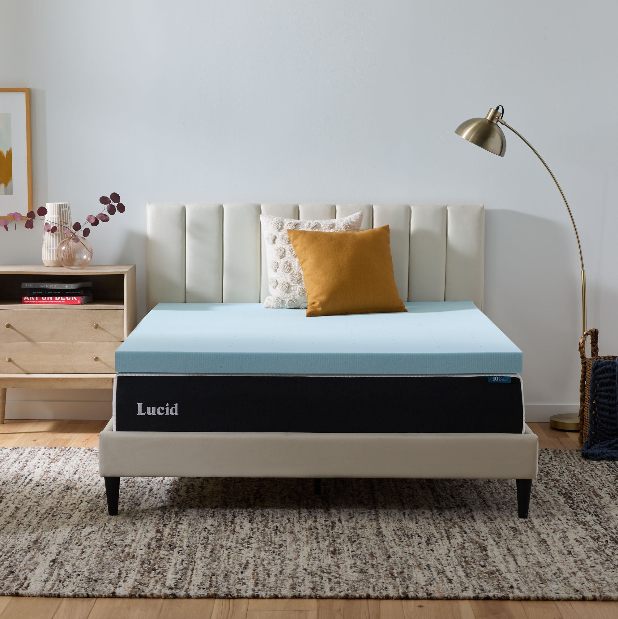 Gel Memory Foam Mattress Topper (2-Inch, Cooling Gel)
