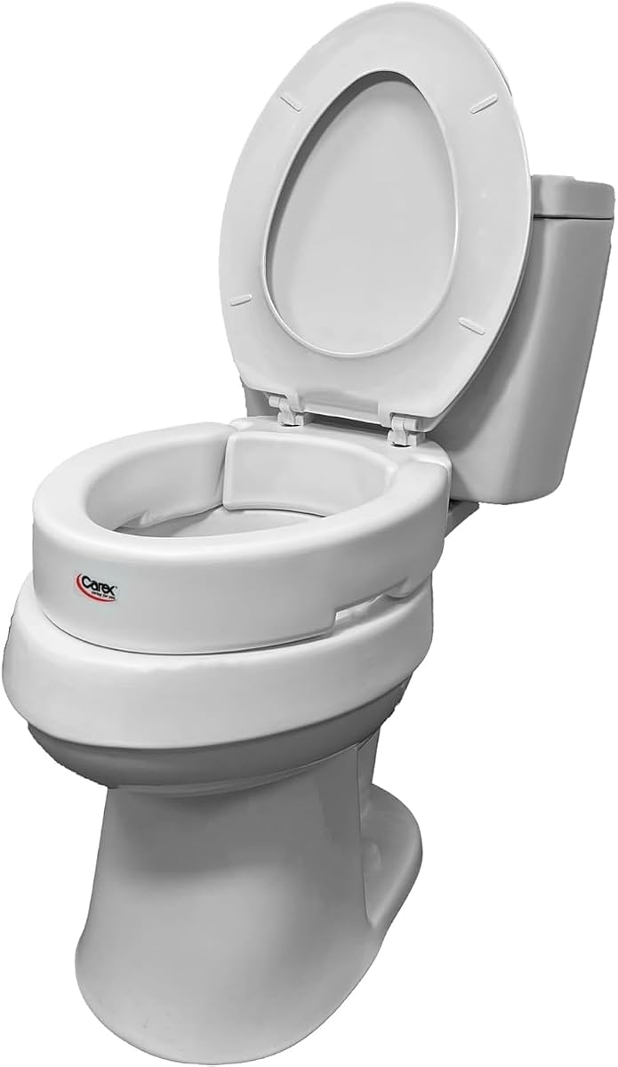 Carex Toilet Seat Riser, 3.5-Inch
