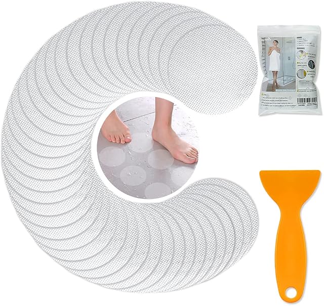YINENN Anti-Slip Shower Stickers, 24-Pack
