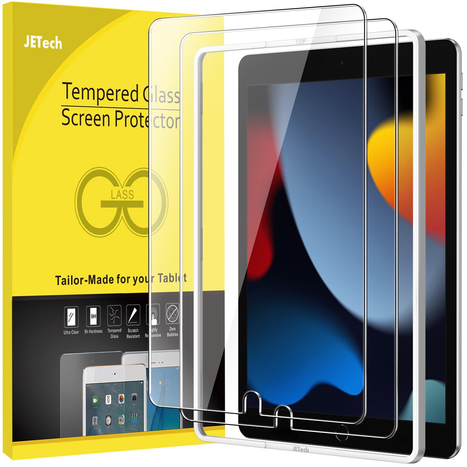 JETech iPad Screen Protector, 2-Pack