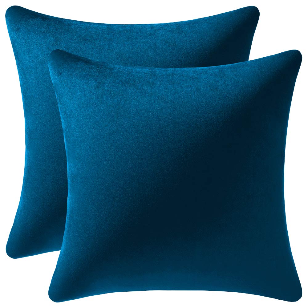 H.VERSAILTEX Velvet Pillow Covers, 20x20, 2-Pack