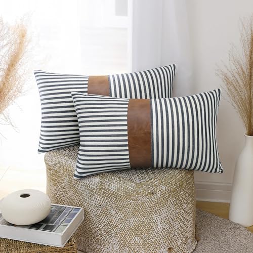 JWH Lumbar Throw Pillow, 12x20, Farmhouse