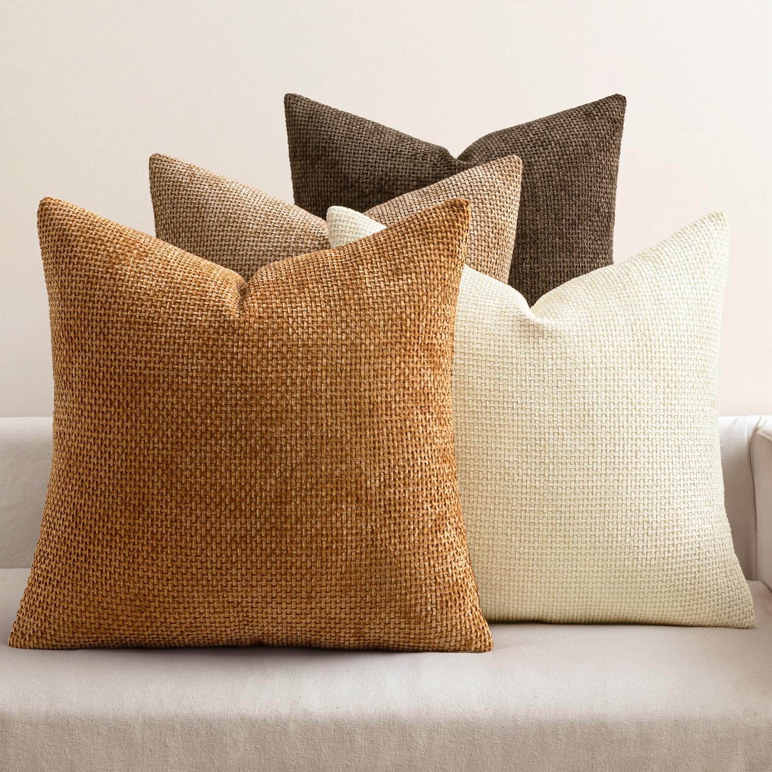 MIULEE Pack of 4 Pillow Covers, 18x18