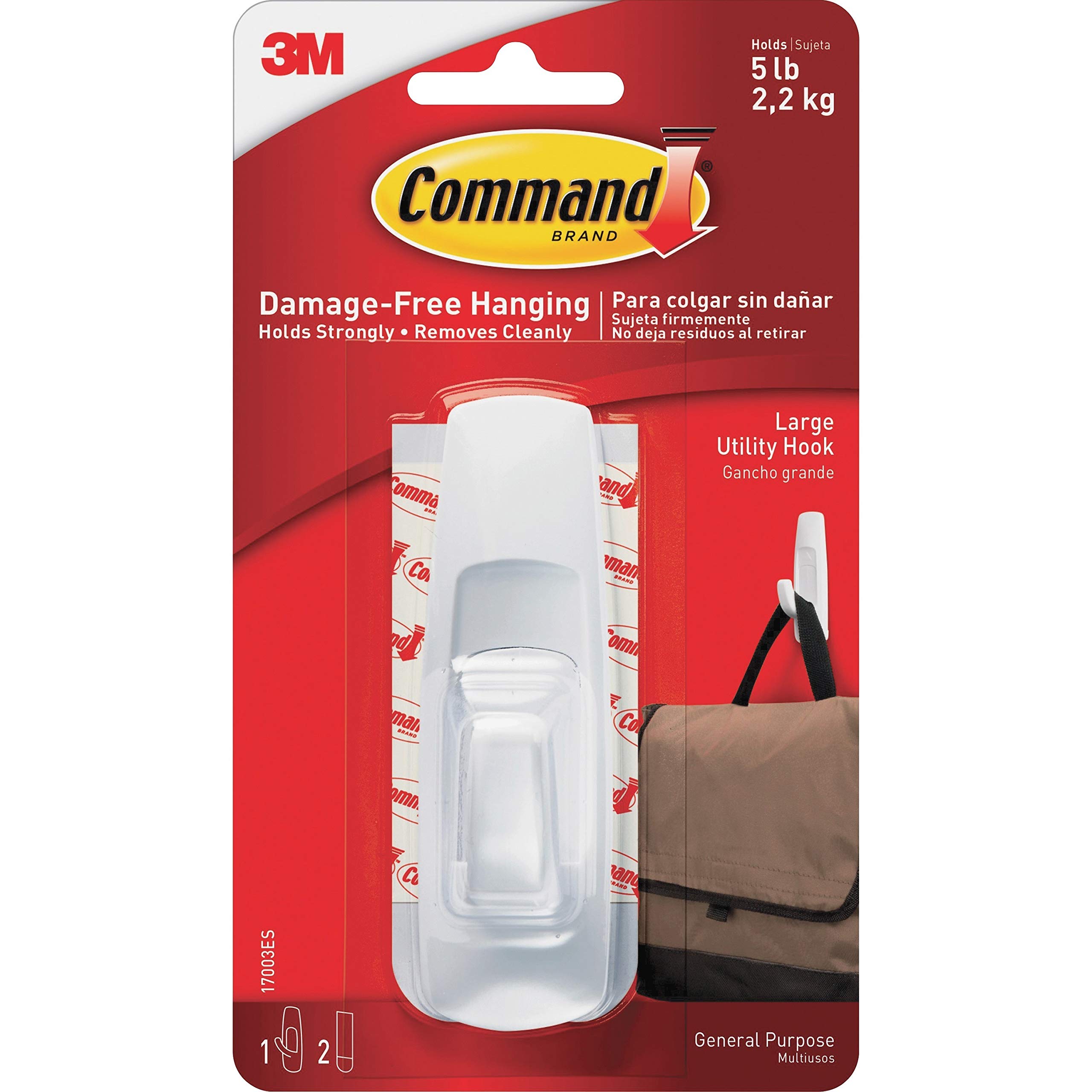 Command Large Utility Hooks, 4-Pack