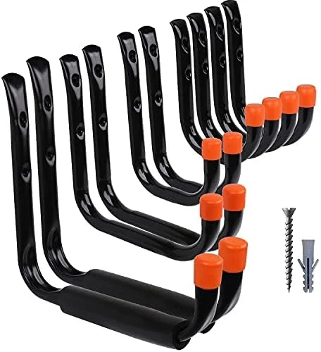 FLEXIMOUNTS Heavy-Duty Storage Hooks, 8-Pack