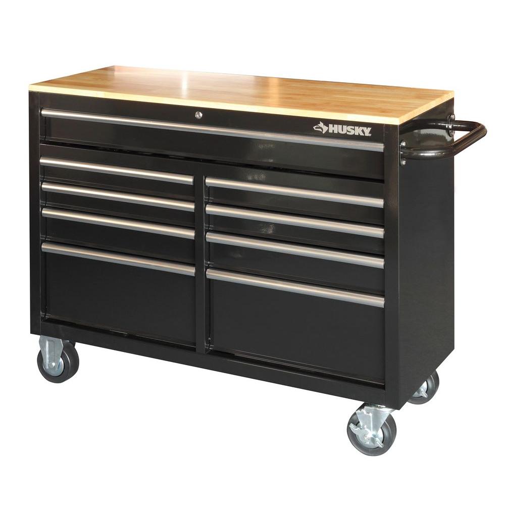 Husky 46-in 9-Drawer Mobile Workbench