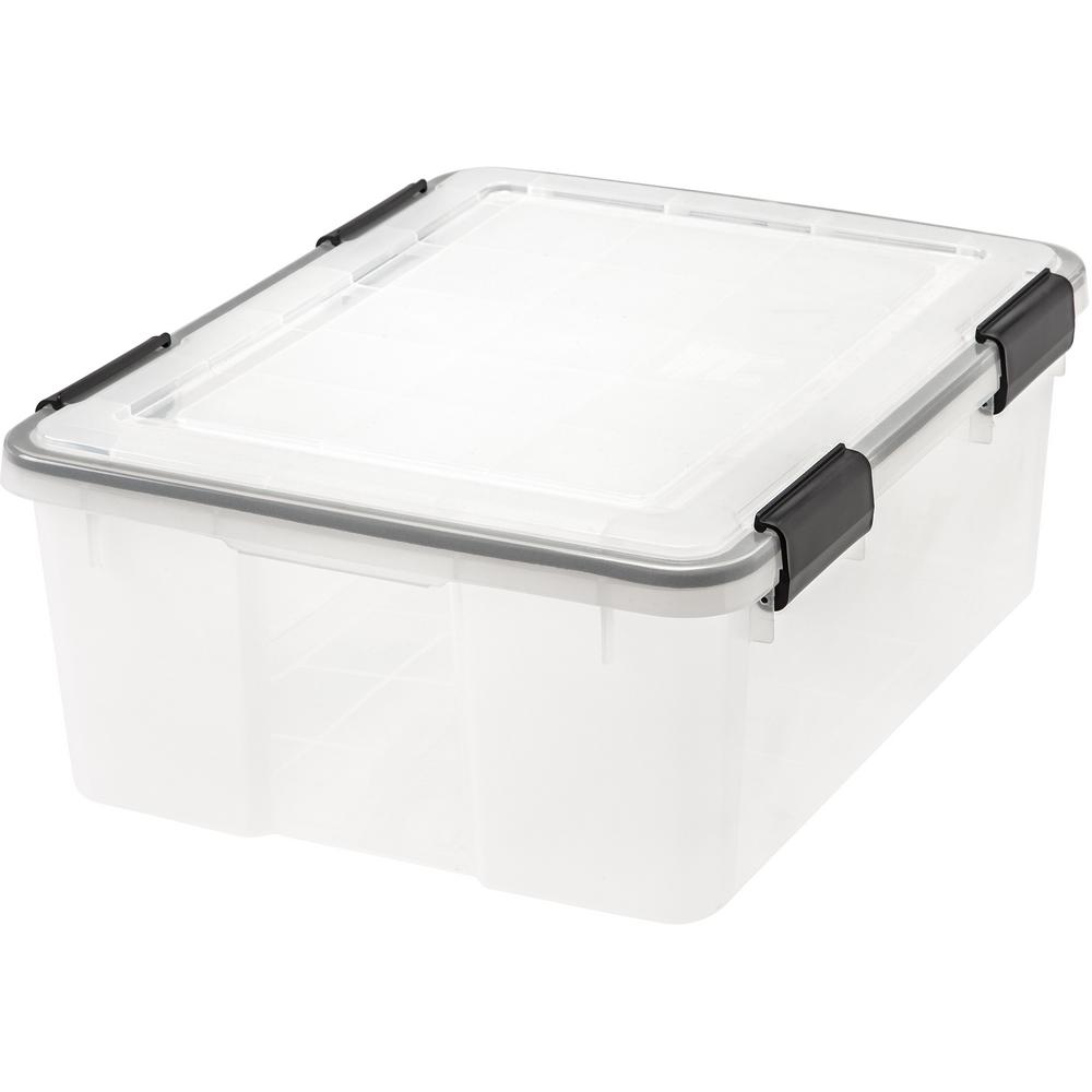IRIS USA 30-Quart Stack and Pull Storage Bin