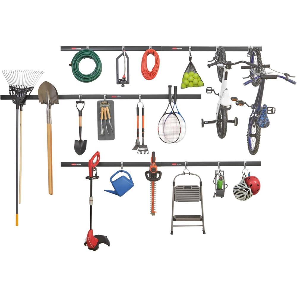 Rubbermaid FastTrack Rail Storage 5-Piece Kit