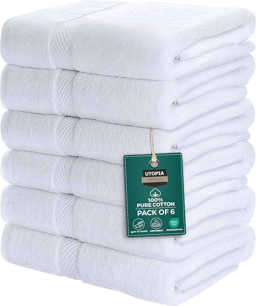 Utopia Towels 6-Piece Luxury Bath Towel Set