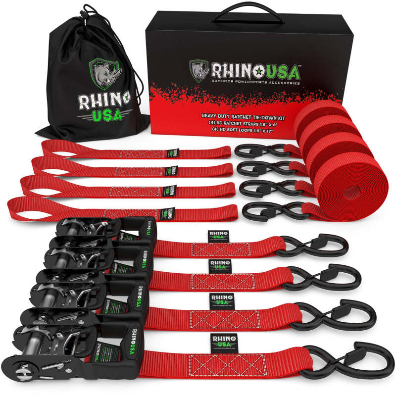 Rhino USA Ratchet Tie-Down Straps