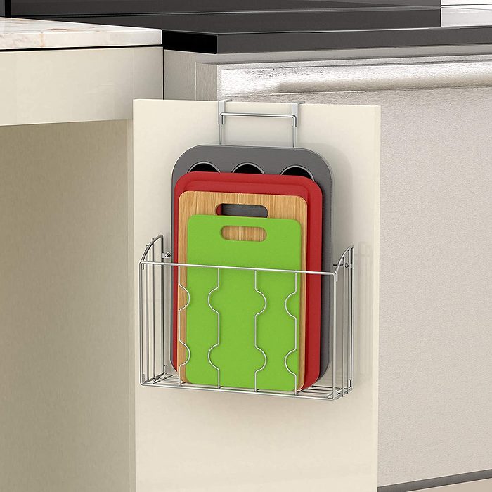SimpleHouseware Over Cabinet Door Organizer Holder