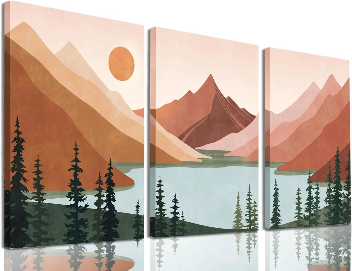 iCanvas Modern Landscape Canvas Print Set, 3-Piece